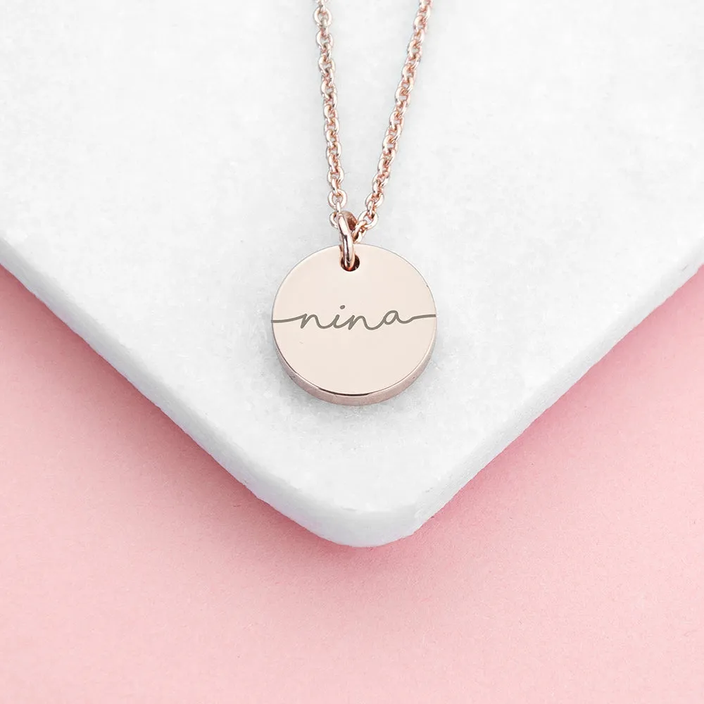 Personalised Disc Necklace