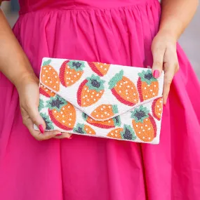 Picking Strawberries Purse, Pink