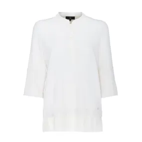 POLO COREANA IN VISCOSA Donna Bianco