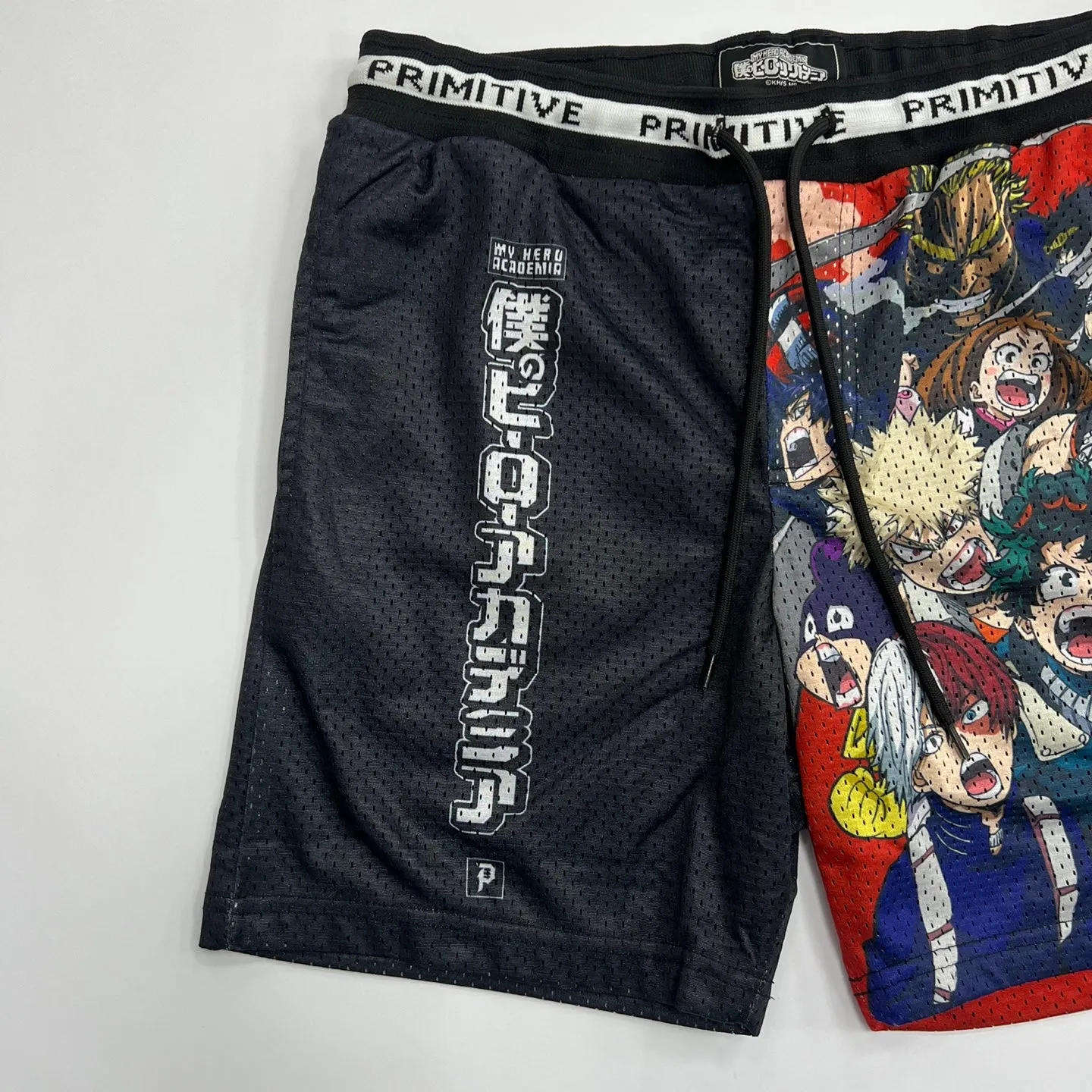 PRIMITIVE My Hero Academia Blocked Mesh Shorts