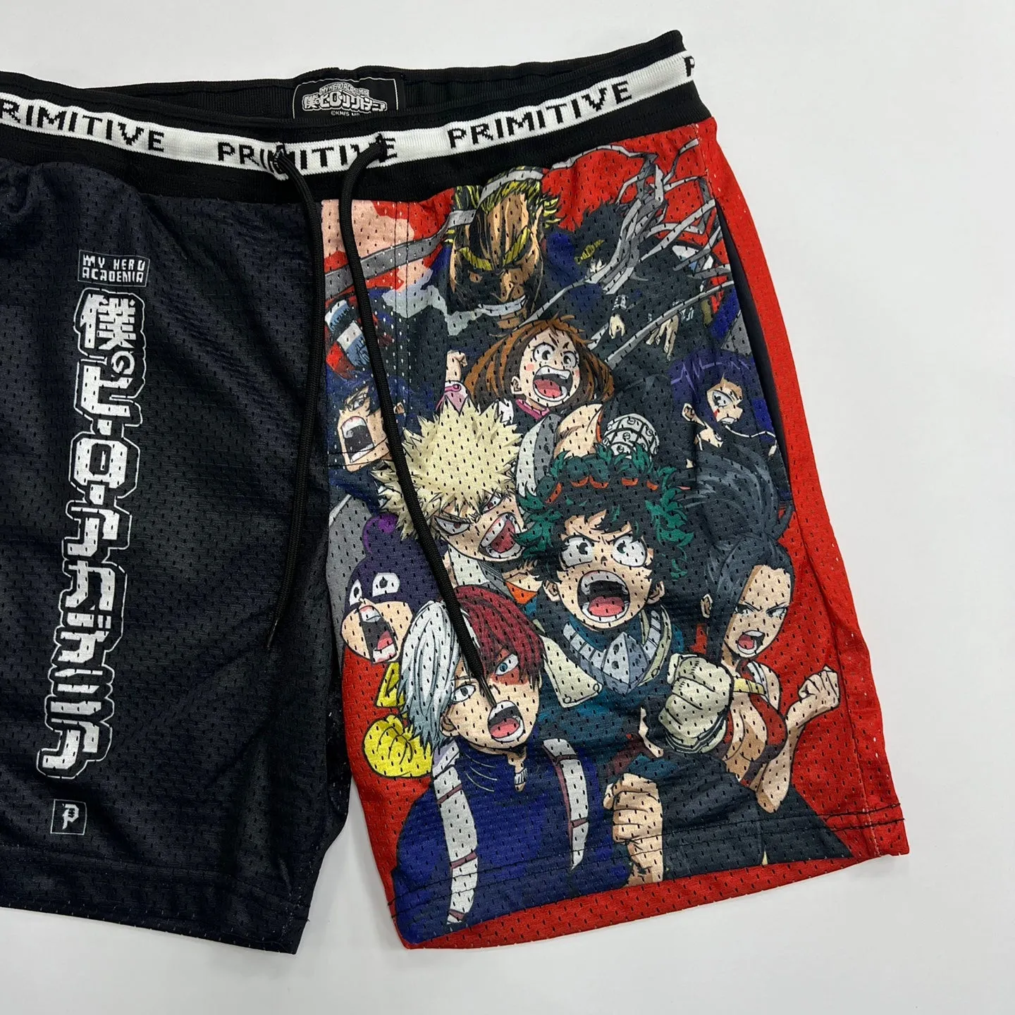 PRIMITIVE My Hero Academia Blocked Mesh Shorts