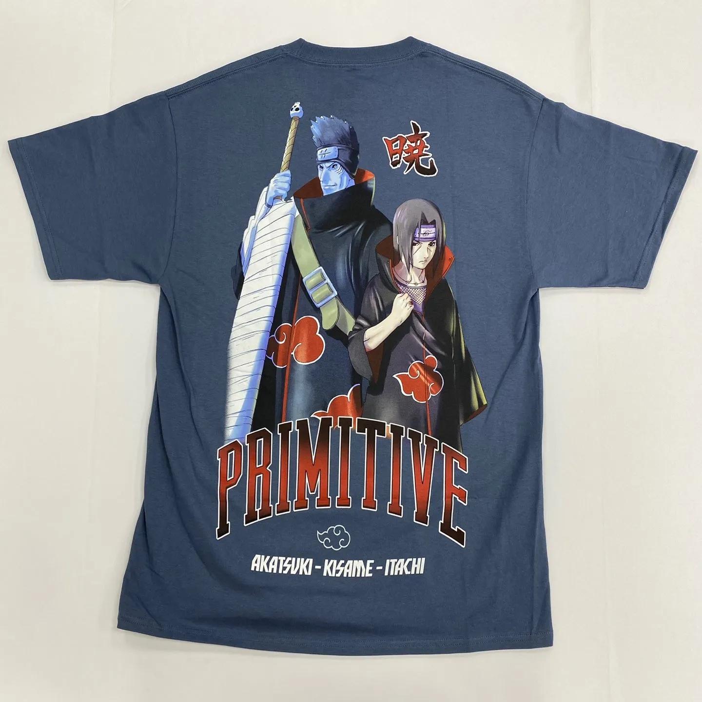 Primitive Skateboards X Naruto Shirt Akatsuki Slate Color T-Shirt