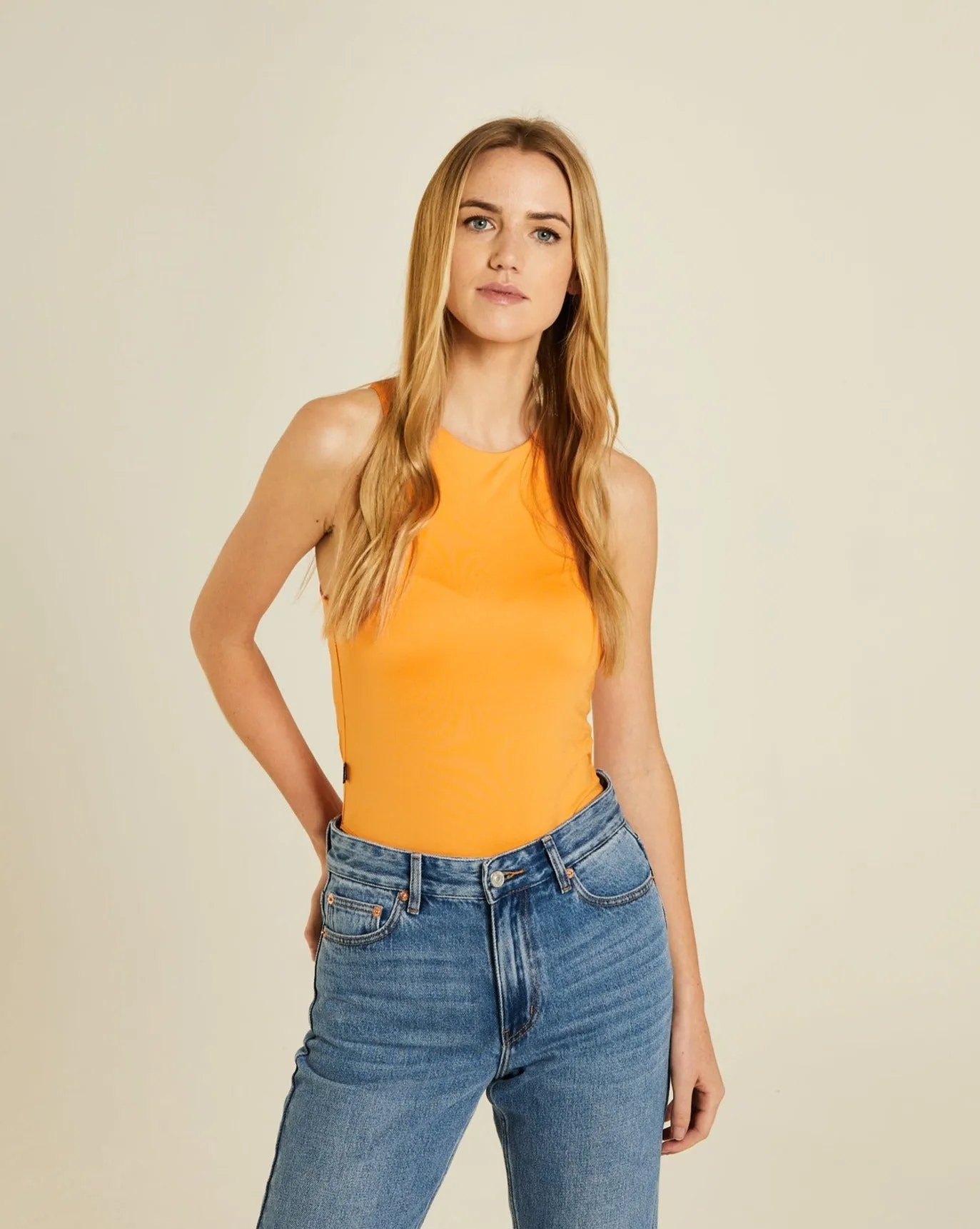 Rianna Body Suit Orange Sorbet