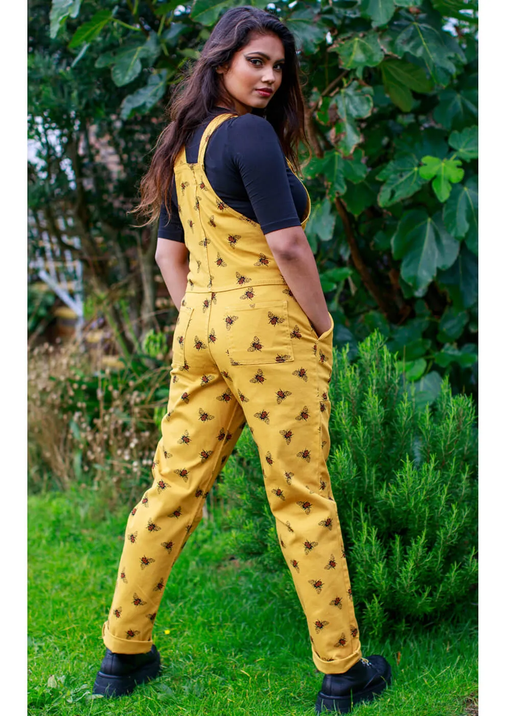 Run & Fly Bees Knees Twill 60's Dungarees Mustard