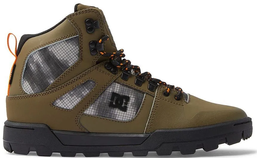 shoes DC Pure High -Top WR Boot - OB2/Olive/Black - men´s