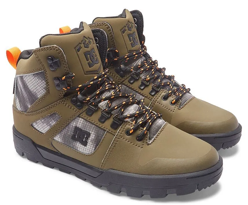 shoes DC Pure High -Top WR Boot - OB2/Olive/Black - men´s