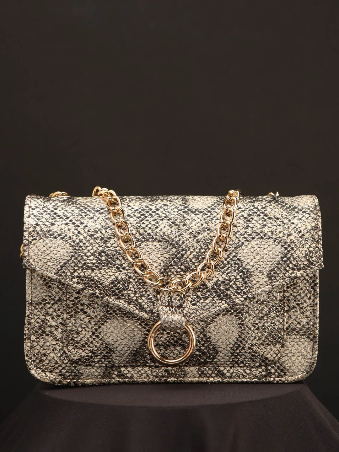 Snake Solid Purse Clutch