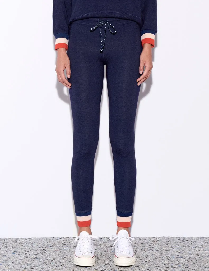 Sundry Skinny Stripe Trim Sweatpant