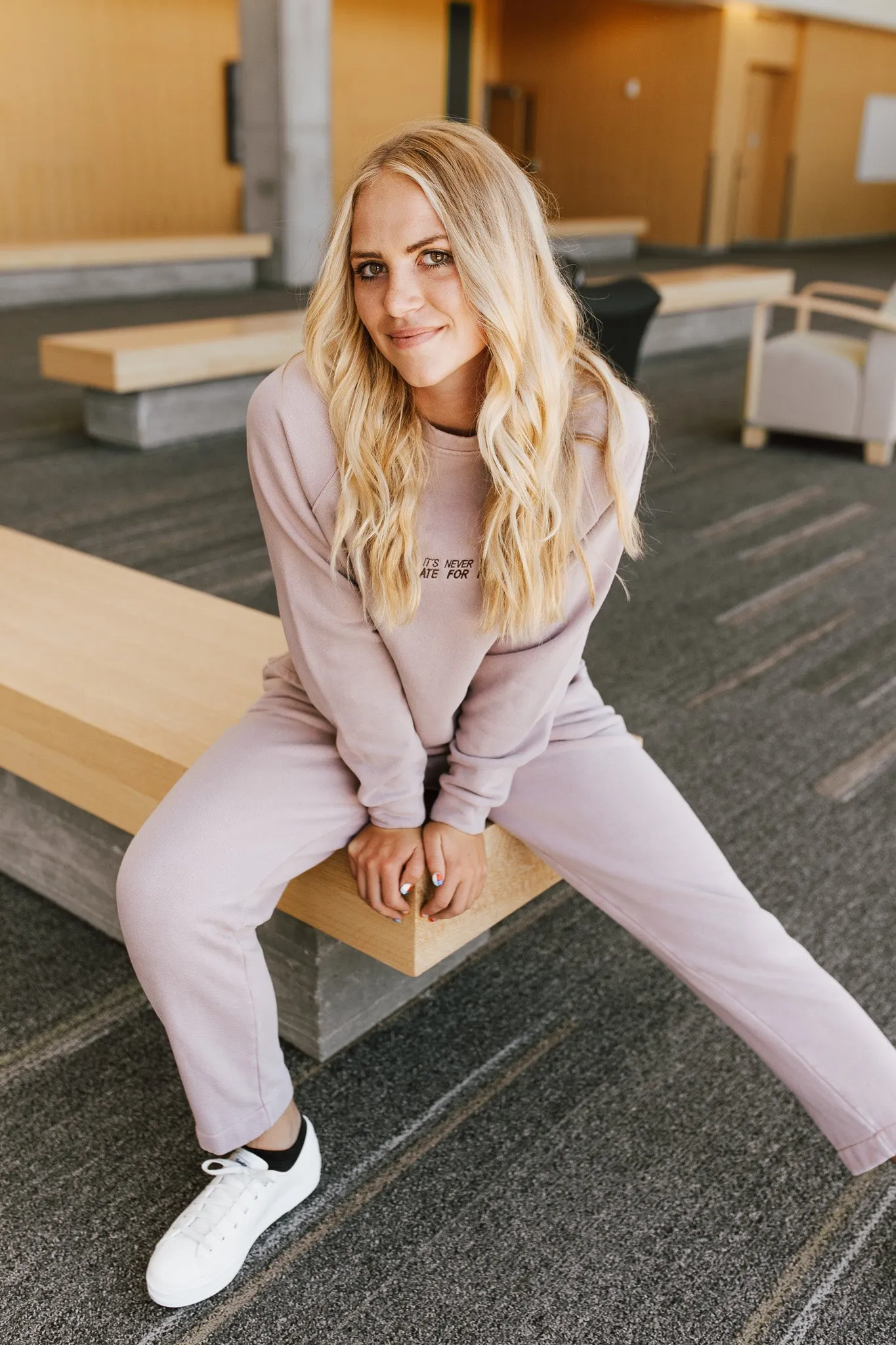 The Hanford Sweatpant in Rose