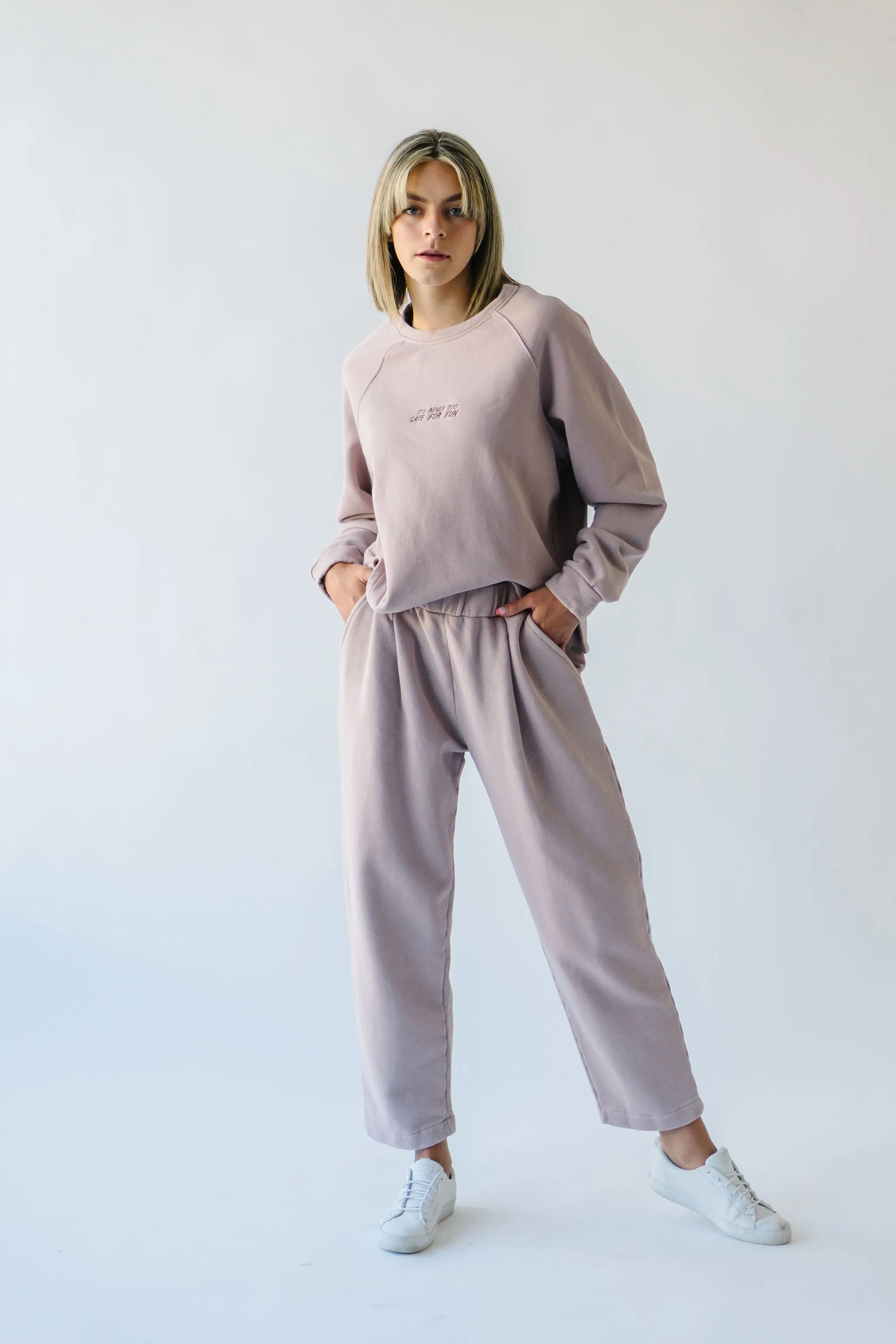 The Hanford Sweatpant in Rose