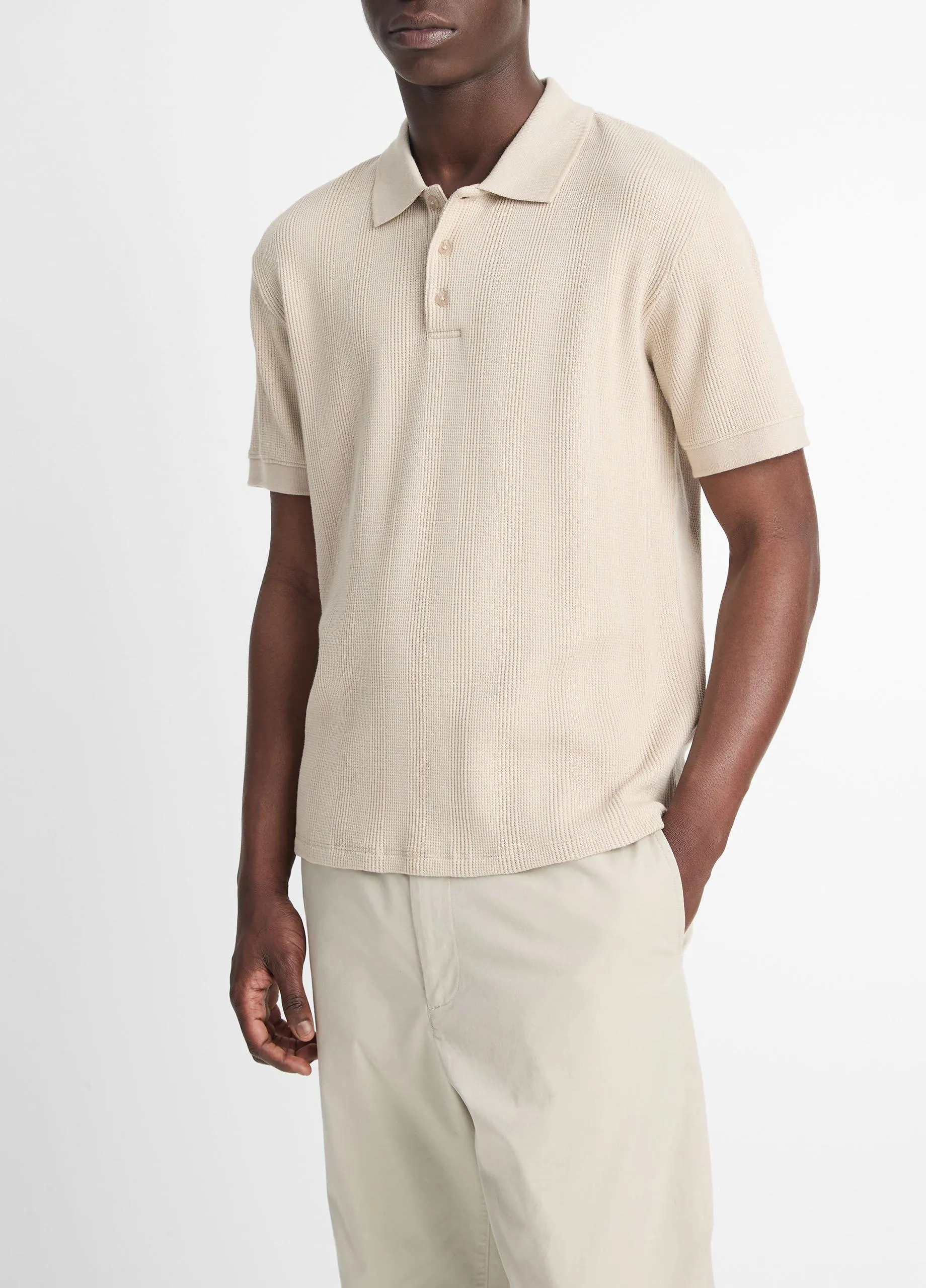 Variegated Pima Cotton Polo Shirt