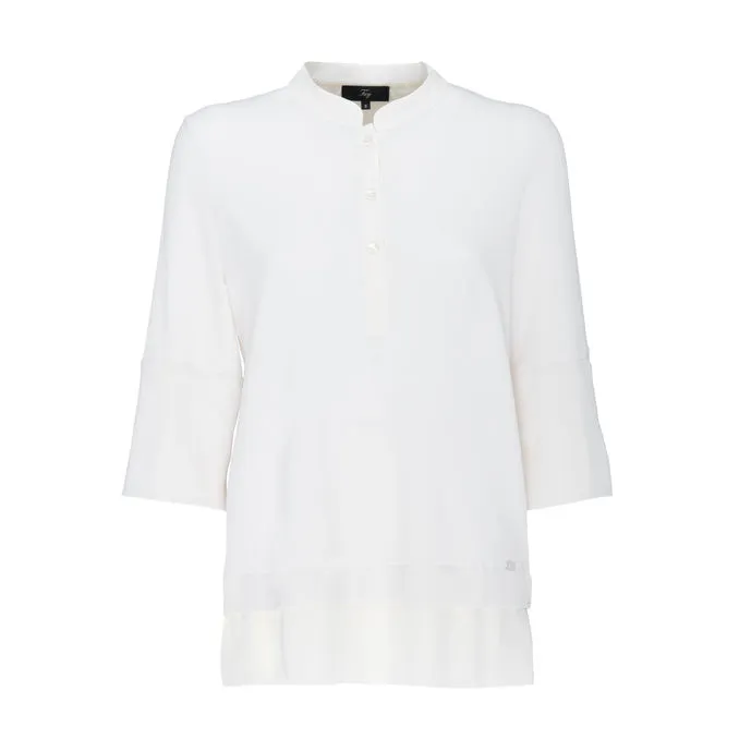 VISCOSE KOREAN POLO Woman White