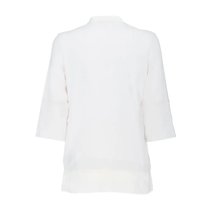 VISCOSE KOREAN POLO Woman White