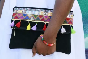 Zevia Embroidered Clutch